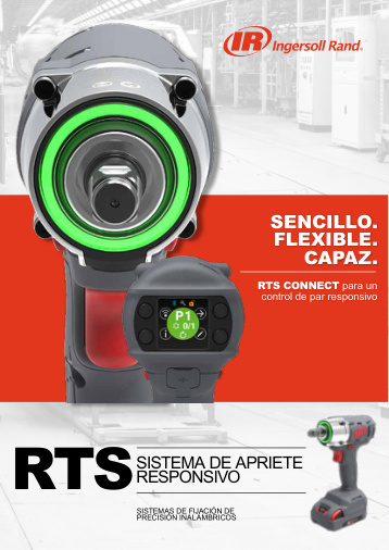 Portada Catálogo Ingersoll Rand · RTS Connect · Apriete responsivo
